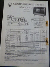 Original Service Manual   Blaupunkt  Luxus Konzert Vitrine Arkansas