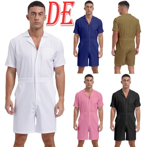 Herren jumpsuit kurz - de,