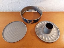 HP Zenker Ilaflon Backform 4 Stück + Mini Gugelhupf Backform für 6 Stück