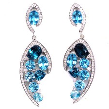 Edelstein ohrringe london blue - edelstein,