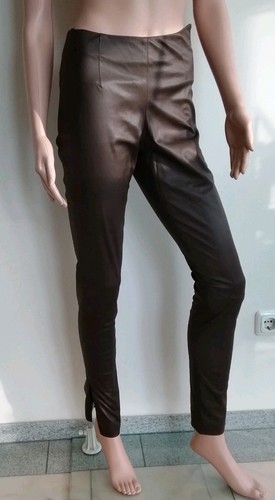 Hose,Lederoptik,vegan,braun,Gr