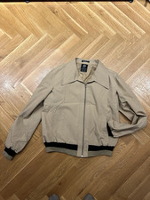 Vintage Cropped 70s jacke 80er Gr. M 48 C&a Riesen Kragen Blouson Beige Braun