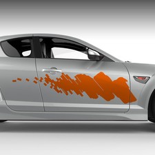 Dekor Streifen Spritzer Pinsel Striche Aufkleber Dekorstreifen Auto #1207