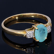 Grandidierit SI Diamant Goldring 585 14K Echt Gold WIE NEU Zertifikat Schmuck