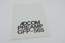 ADCOM GFP-565 Preamp --  Anleitung Instruction Manual ORIGINAL!