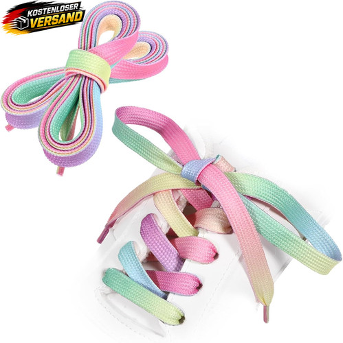 Regenbogen schnürsenkel 122 - regenbogen,