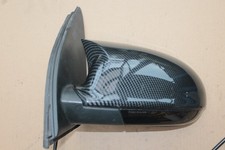 Außenspiegel links mit integ. Blinker schwarz, Carbonlook Gehäuse für VW Golf 5