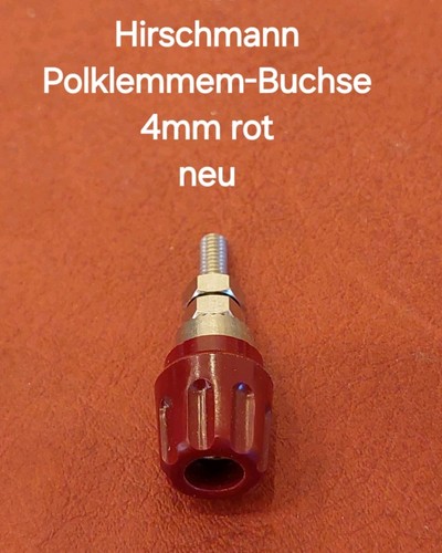 Hirschmann polklemmenbuchse - polklemmenbuchse, 4