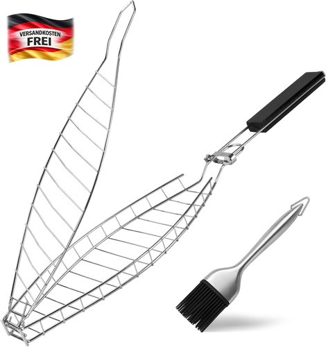 Fisch grillhalter edelstahl - fisch,