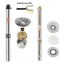 Tiefbrunnenpumpe 400V Starkstrom 3,5" u. 4" - 7,4 bis 10,8bar 4200 bis 7200L/H