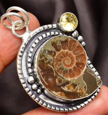 Natural Ammonite Pendant