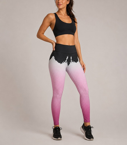 Damen leggings farbverlauf - s,
