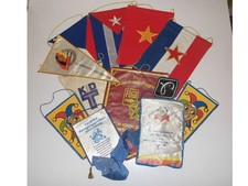 ORIGINAL DDR Fahnen 11 Stück Konvolut Wimpel Sammlung