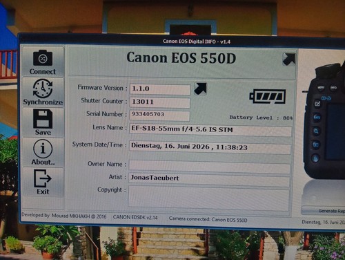 Canon eos 550d - ef-s, 18-55mm