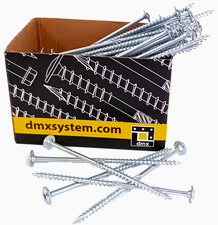 Tellerkopfschrauben Torx 5mm 6mm Domax Holzschrauben blau verzinkt ETA-Zulassung