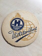 Bierdeckel Brauerei Dortmunder Hansa Bier Weltbrühmt