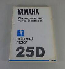 Werkstatthandbuch Yamaha Außenborder 25D Stand 12/1979