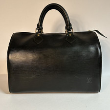 Louis Vuitton Speedy 30 Epi Leder Schwarz 1990 TOP