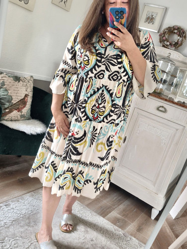 Tunika kleid musterkleid midi - tunika,
