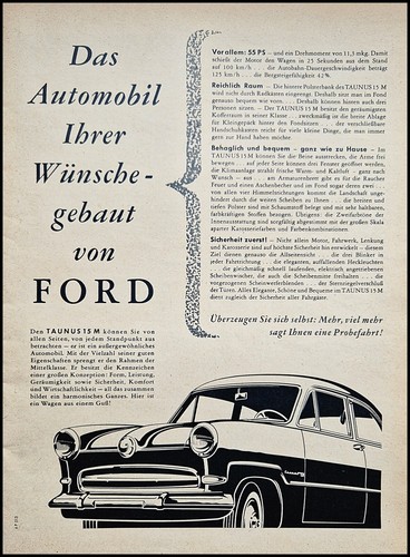 Ford taunus 15m weltkugel - 15m,