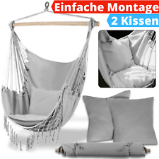 Hängesessel Kissen Hängestuhl Hängesitz Hängematte Sessel Outdoor Indoor Grau