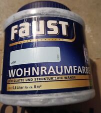 Faust Wohnraumfarbe LAGO 0,8 Liter Wandfarbe Farbe blau Innenfarbe