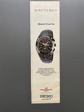 Seiko Sportura Alarm Chronograph Honda Racing 2006 Vintage Ad Werbung Reklame