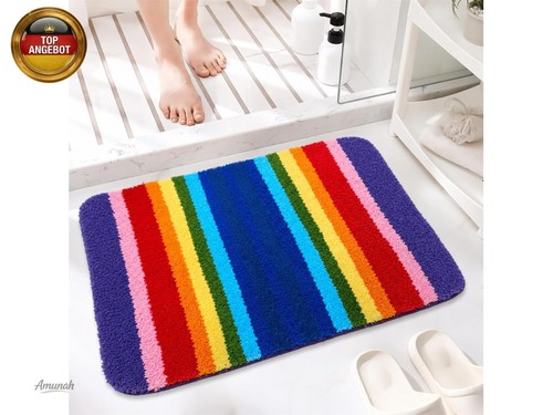 Badezimmerteppich regenbogen - badezimmerteppich,