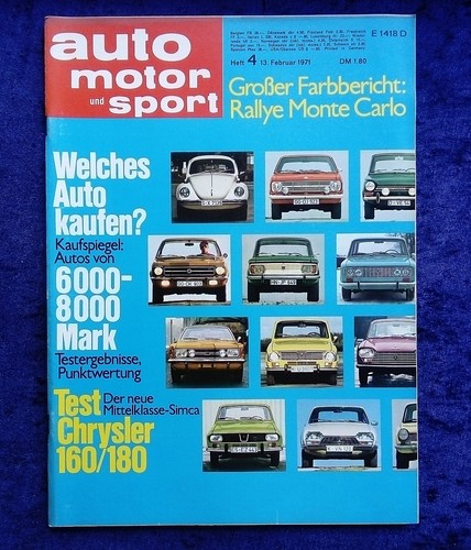 Ams 1971 mercedes w 108 - 4/1971,,