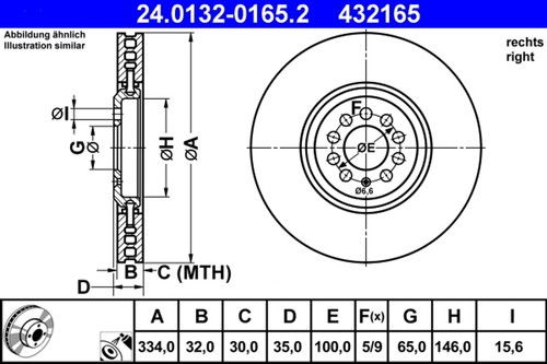 Bremsscheibe ate - bremsscheibe,