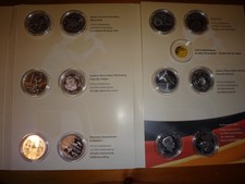 BRD je 6 Stück 10 Euro Münzen Silber 925 + 500, Gedenkmünzen, + SP, ohne Gold !