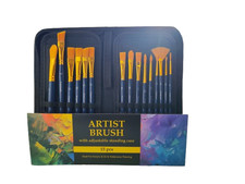 Pinselset im Etui 15 teilig