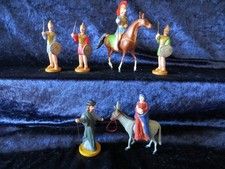 6 X Massefiguren " Flucht aus Ägypten" , Römer, Maria, Josef, .......