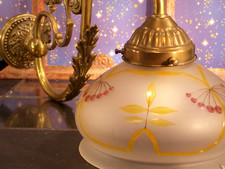 Jugendstil Wandlampe Messing