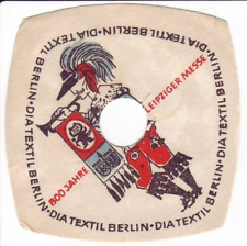 Altes Pilsdeckchen Tropfdeckchen - 800 Jahre Leipziger Messe