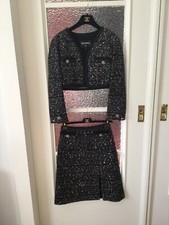 Chanel Jacke / Rock XS Tweed Kostüm 2020 Neuwertig