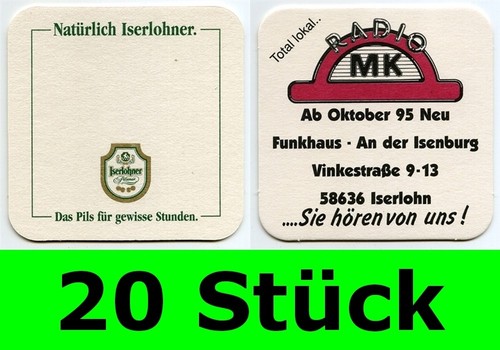 Stück bierdeckel - 20,