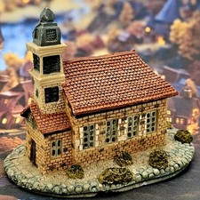 Resin Miniatur GOTTESHAUS KIRCHE Altstadt Dorfplatz Markt Diorama Lilliput Lane 