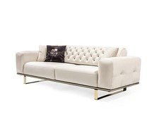 Sofa 3 Sitzer Wohnzimmer Luxus
