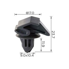 10 x  Befestigungs-Clip