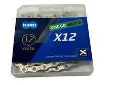 KMC X12 Ti-N silber vorgewachst 126L Rennradkette - Shimano - Campagnolo