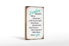 Holzschild Spruch 12x18 cm
