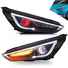 VLAND Scheinwerfer für Focus 2015-2018 Paar: Teufelsauge + dynamische Blinker