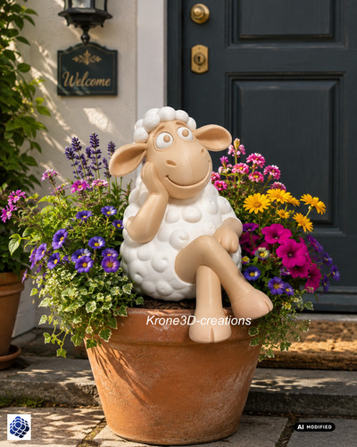 Schaf figur garten - figur, cm