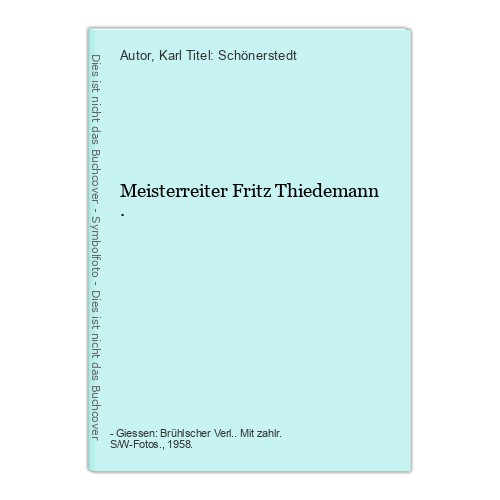 Meisterreiter fritz thiedemann - meisterreiter,
