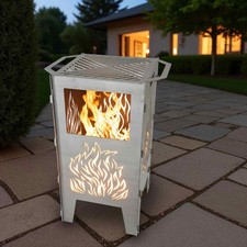 Feuertonne mit Grillplatte