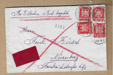 Los  vom  29.09  Heimatbeleg Schwarzenbach nach Nürnberg 1926