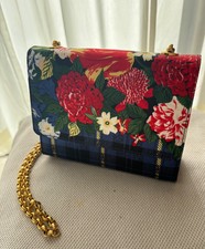 RENA LANGE Umhängetasche mit Blumenmuster und Tuch