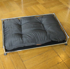* USM Haller Hundebett / Sofa + gratis Kissen * 75x50cm * Schwarz * gebraucht *