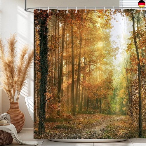 Duschvorhang wald baum natur - duschvorhang,